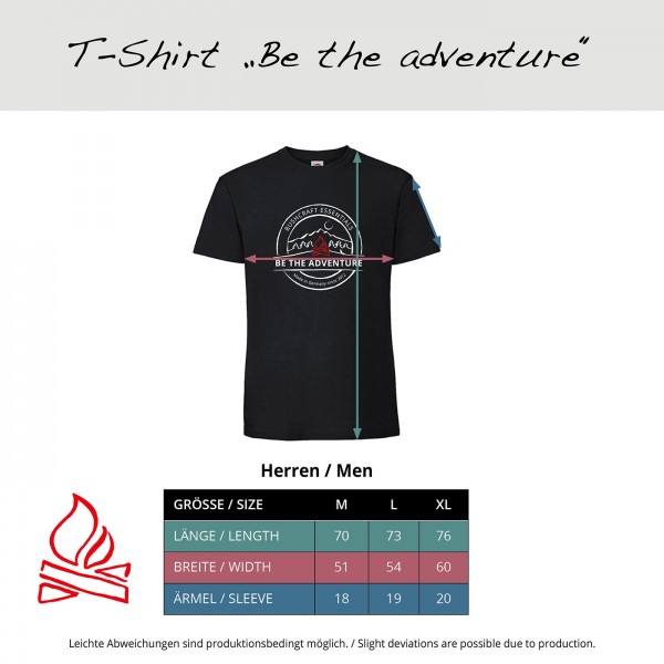 Herren T-Shirt BE THE ADVENTURE