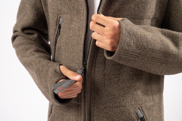 Wool Essentials Active Wear Jacke (Mittelbraun)