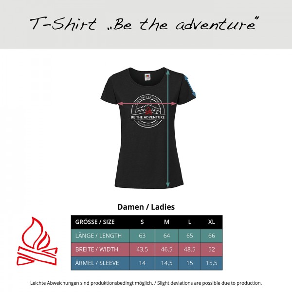 Damen T-Shirt BE THE ADVENTURE